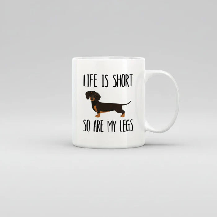 Mug en céramique Teckel Oscar et Plume Modèle 1