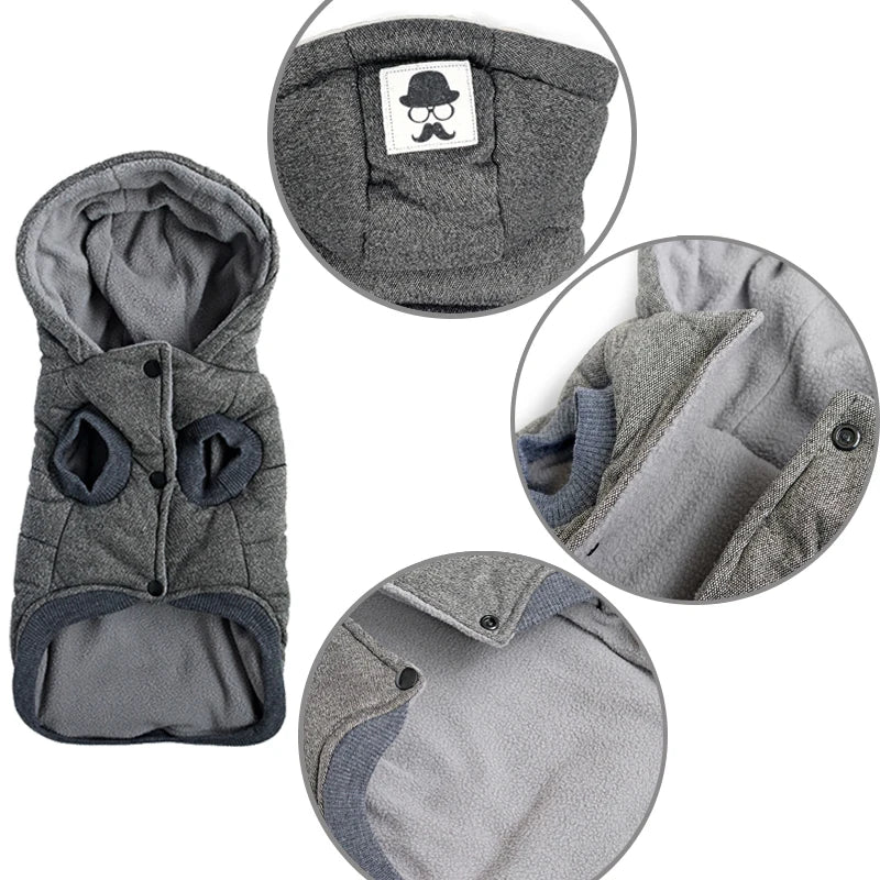 Doudoune Avec Capuche Chaude Pour Chien