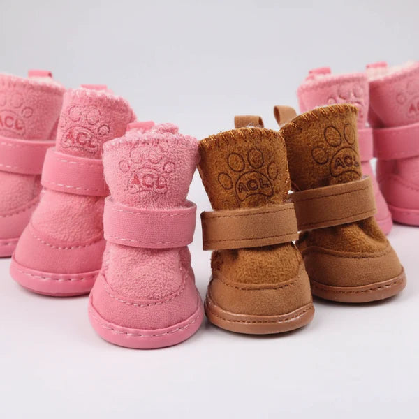 Chaussure Chaude Hiver Pour Petit Et Moyen Chien