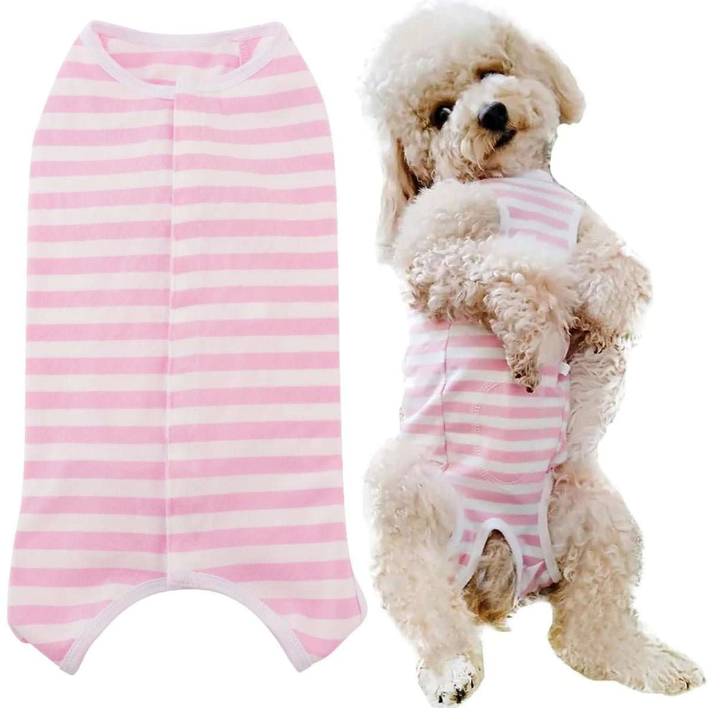 T-Shirt Rayé Post-Opération Pour Chien