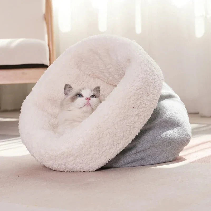Sac De Couchage Pour Chat Façon Polaire