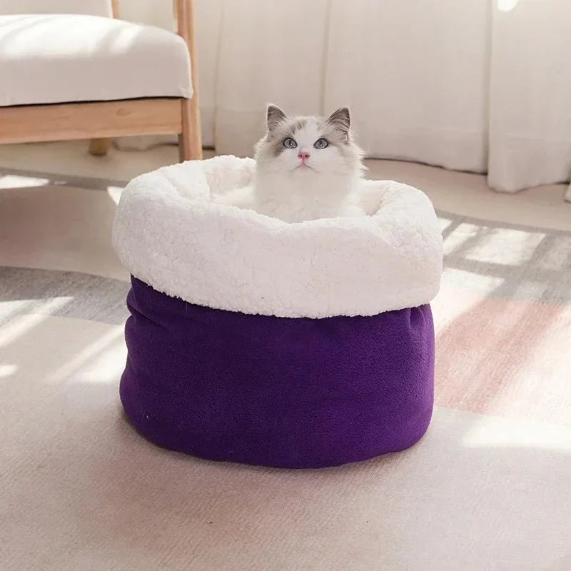 Sac De Couchage Pour Chat Façon Polaire