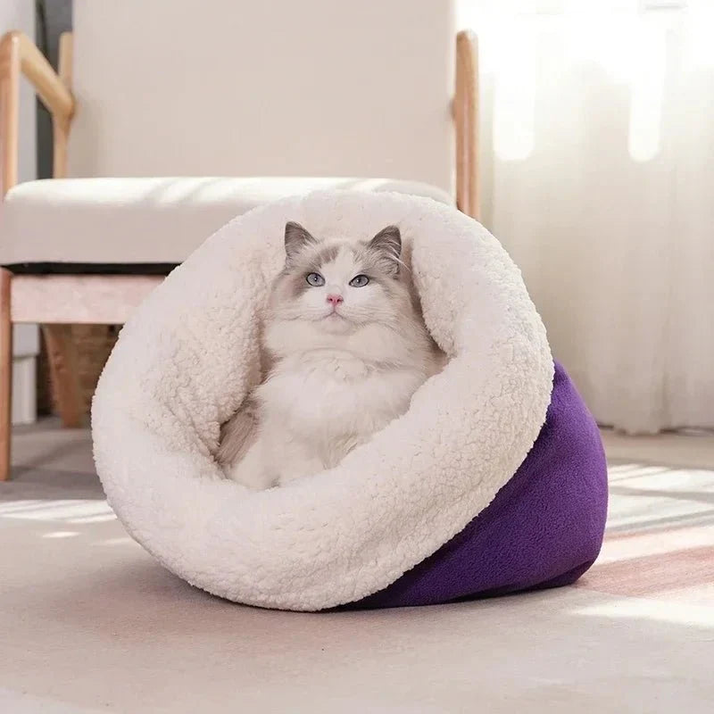 Sac De Couchage Pour Chat Façon Polaire