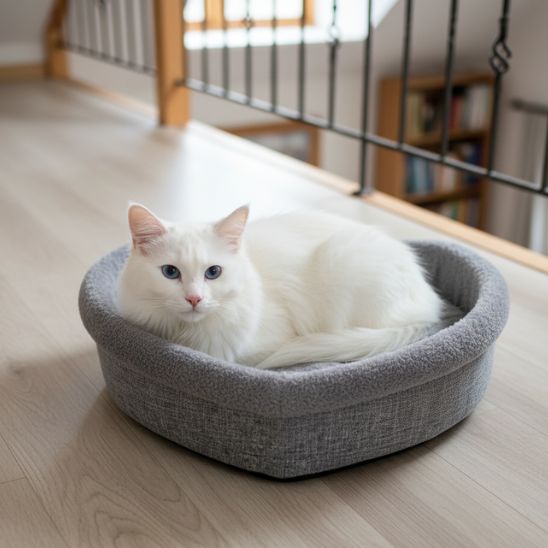 Panier chat Coeur Gris Douillet