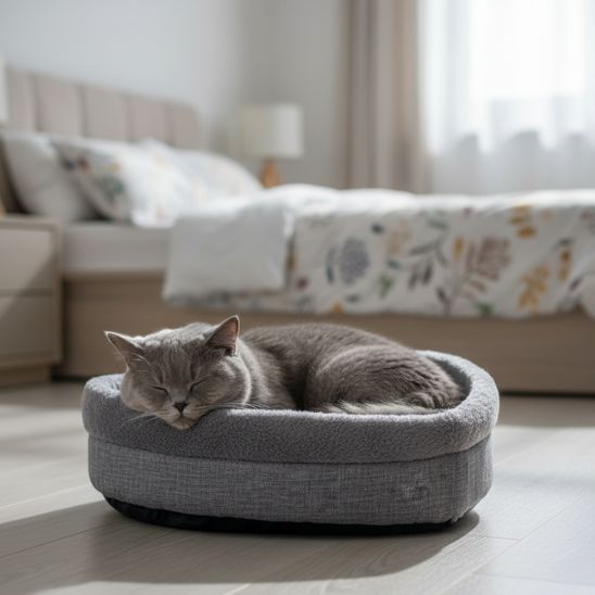 Panier chat Coeur Gris Douillet