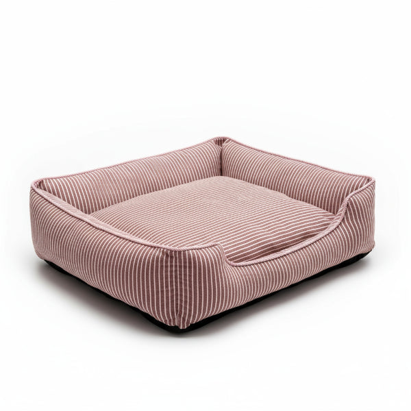 Panier Ou Canapé Rayé Déhoussable Pour Chien