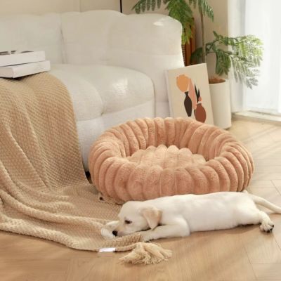 PANIER CHIEN DONUT COSYPAW™ – COUSSIN ROND ULTRA DOUILLET