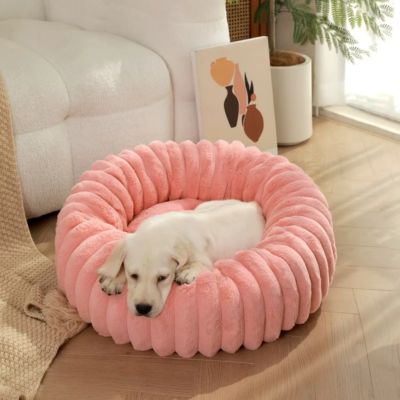 PANIER CHIEN COSYPAW™ ROSE – CONFORT MOELLEUX ET APAISANT