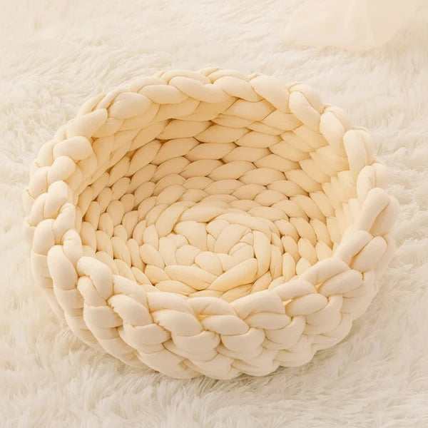 Panier Design Pour Chat En Maille Epaisse