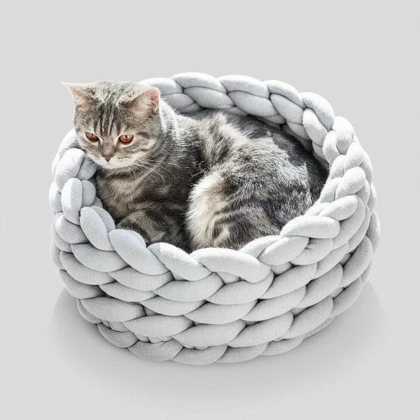 Panier tressé en coton - Les Bonnes Affaires