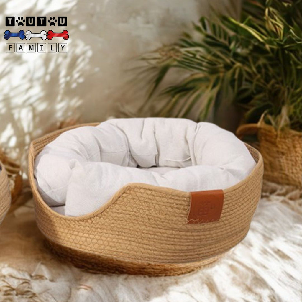 Panier petit chien - OsierToutou™