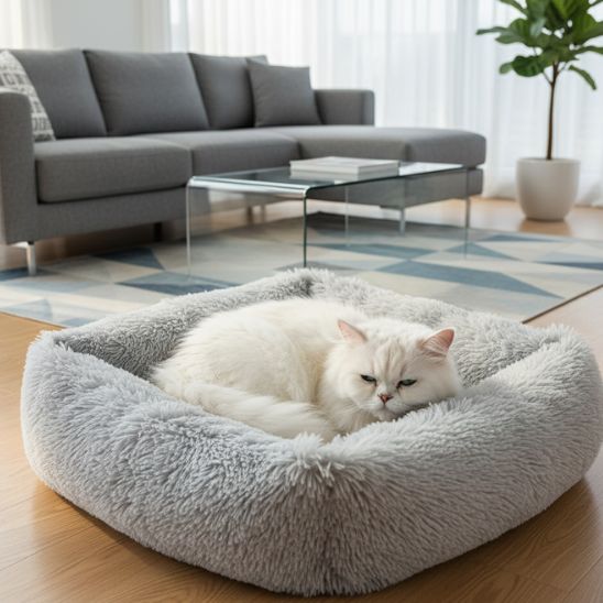 panier pour chat apaisant