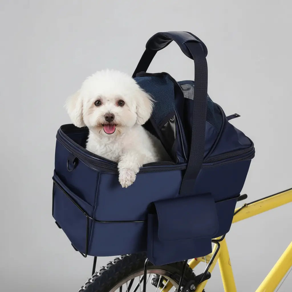 Panier Vélo 2 en 1 Pour Chien Et Chat A Dégagement Rapide