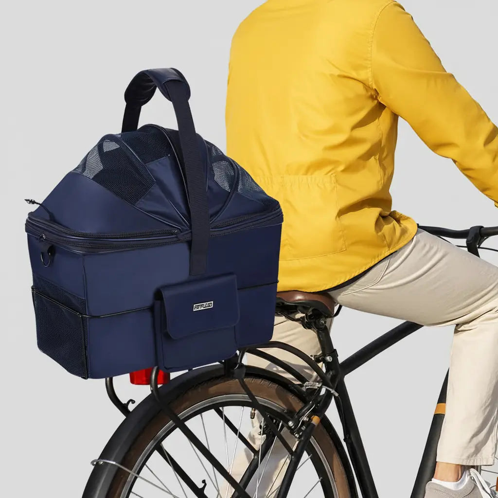 Panier Vélo 2 en 1 Pour Chien Et Chat A Dégagement Rapide