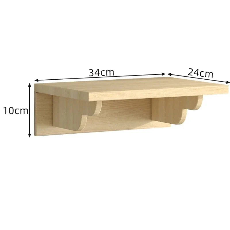 Étagère murale en bois pour parcours escalade chat Oscar et Plume dimensions 34x24x10 cm