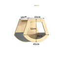 Parcours escalade chat en bois naturel avec dimensions pour activité ludique et confortable Oscar et Plume