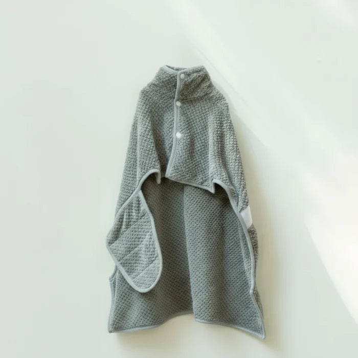 Peignoir absorbant pour chien Oscar et Plume en tissu doux, idéal après le bain