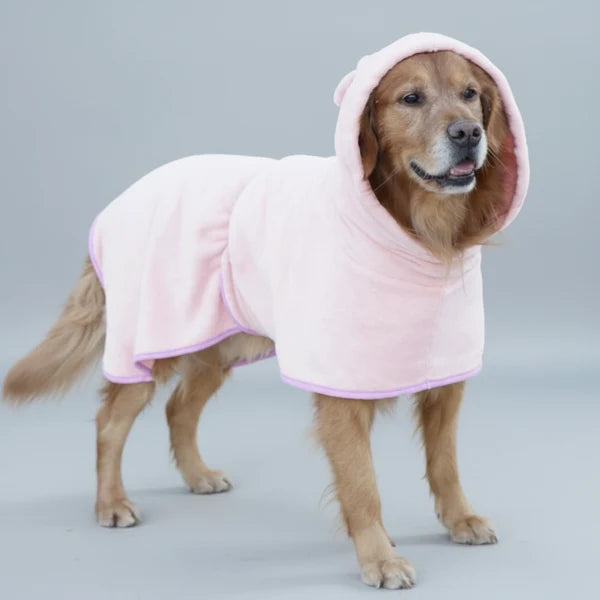 Peignoir  Absorbant  Séchage Rapide pour Chien