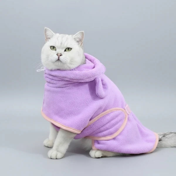 Peignoir  Absorbant  Séchage Rapide pour Chien