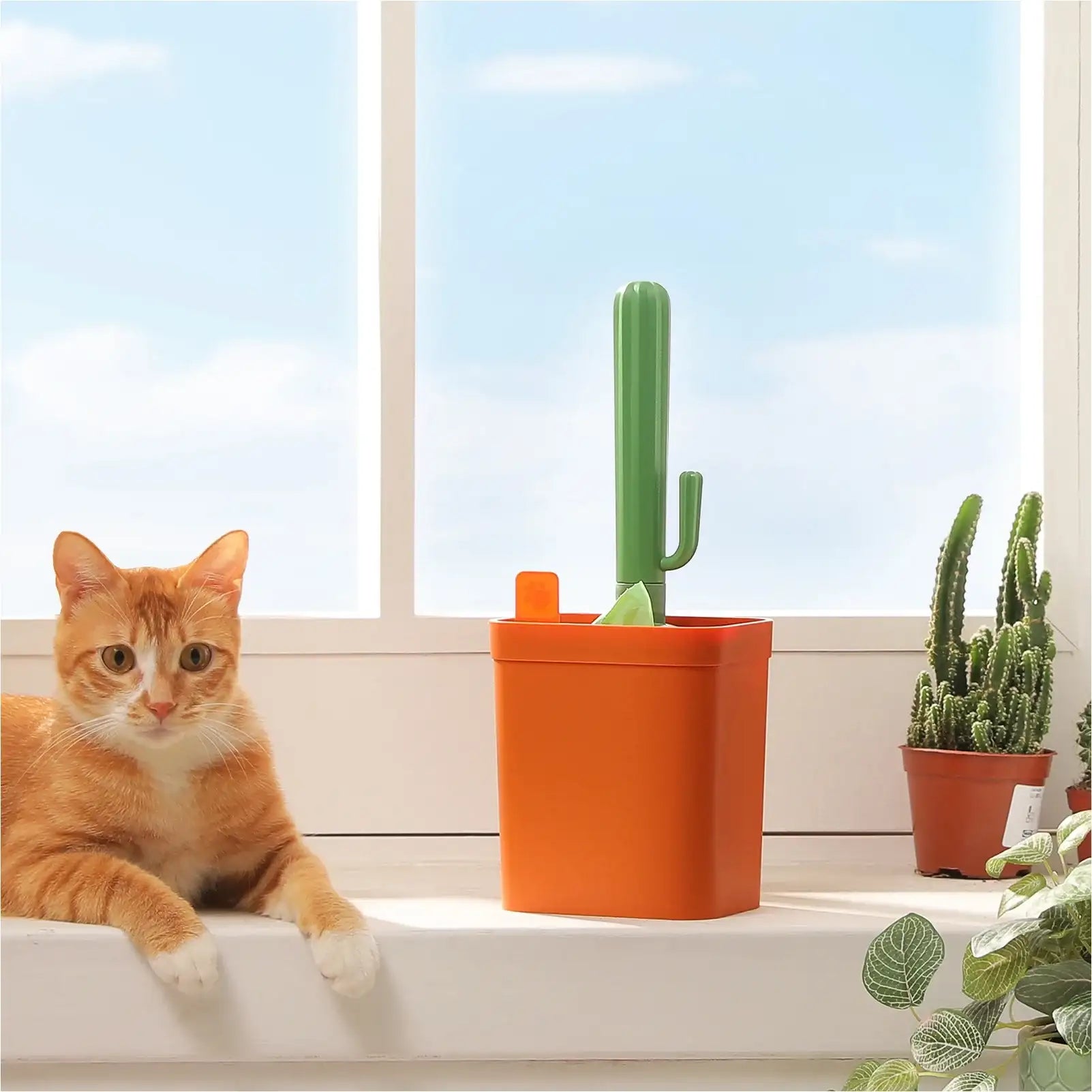 Ensemble Pelle À Litière Cactus Pour Chat