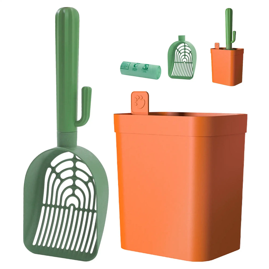 Ensemble Pelle À Litière Cactus Pour Chat