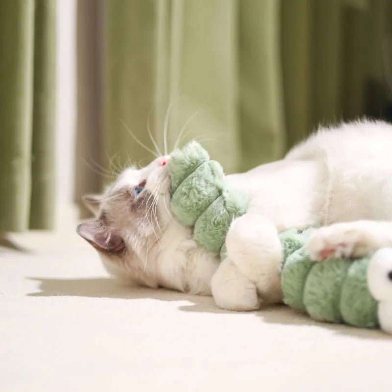Peluche À Mâcher Avec Herbe Pour Chat