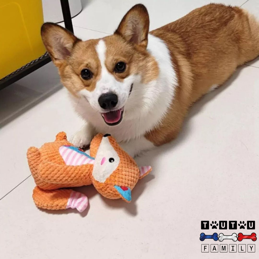 Peluche pour chien chiot - DestressToutou™