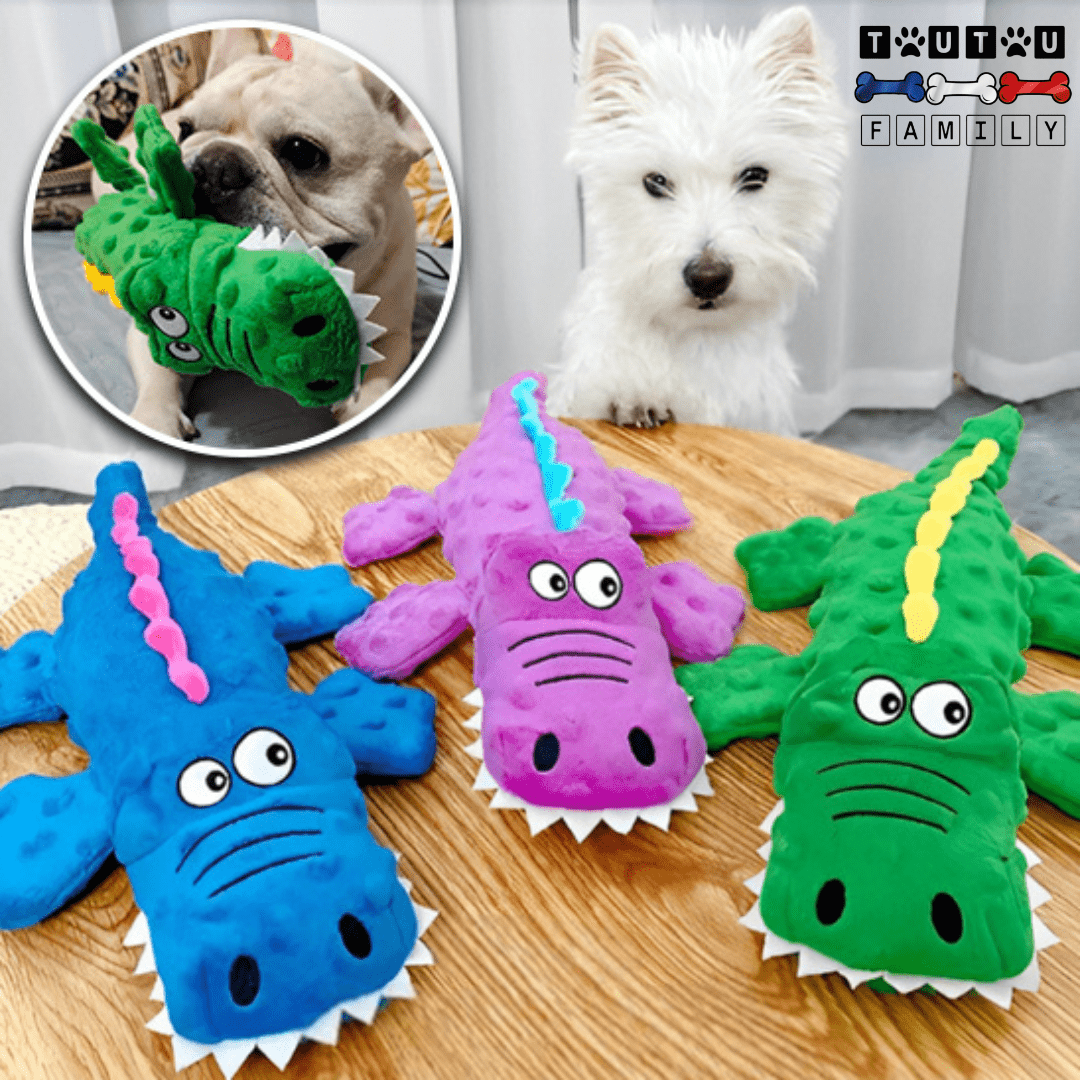 Peluche pour chien - CrocodileToutou™