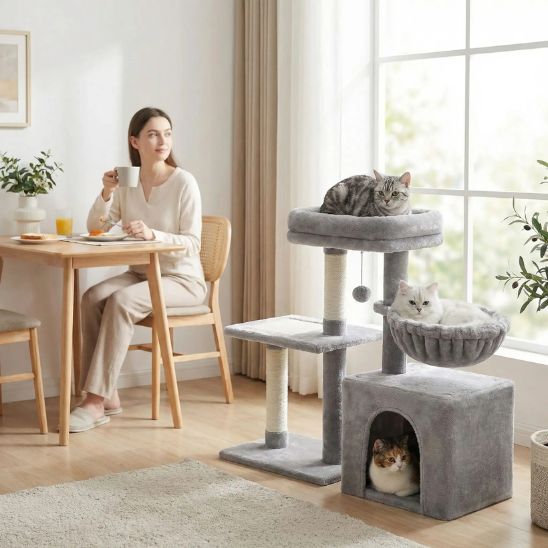 PETIT ARBRE A CHAT GRIS