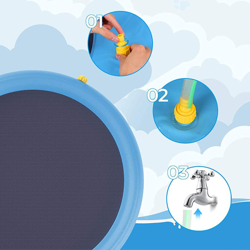 Piscine pour chien avec jet d'eau | SplashDog™