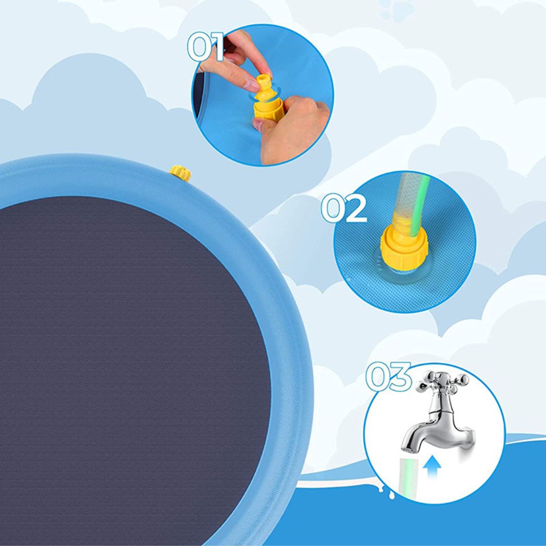 Piscine pour chien avec jet d'eau | SplashDog™