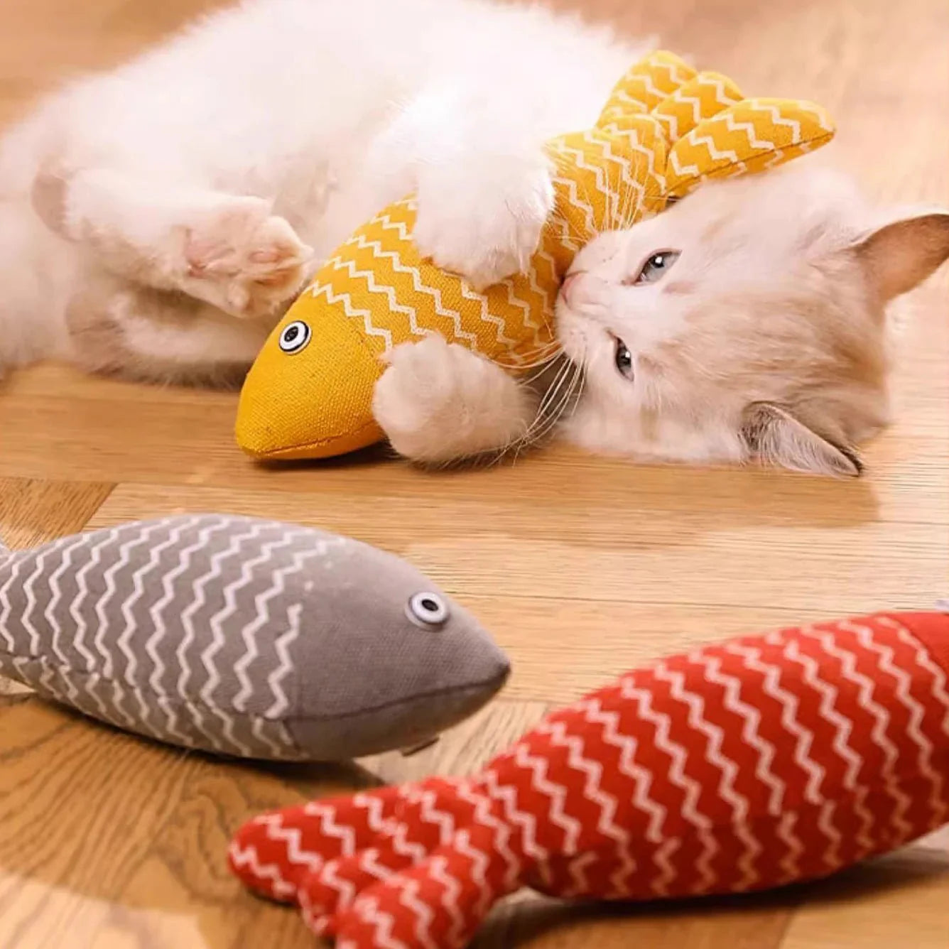 Jouet En Forme Poisson Herbe À Chat