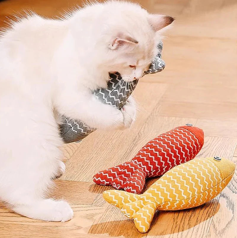 Jouet En Forme Poisson Herbe À Chat