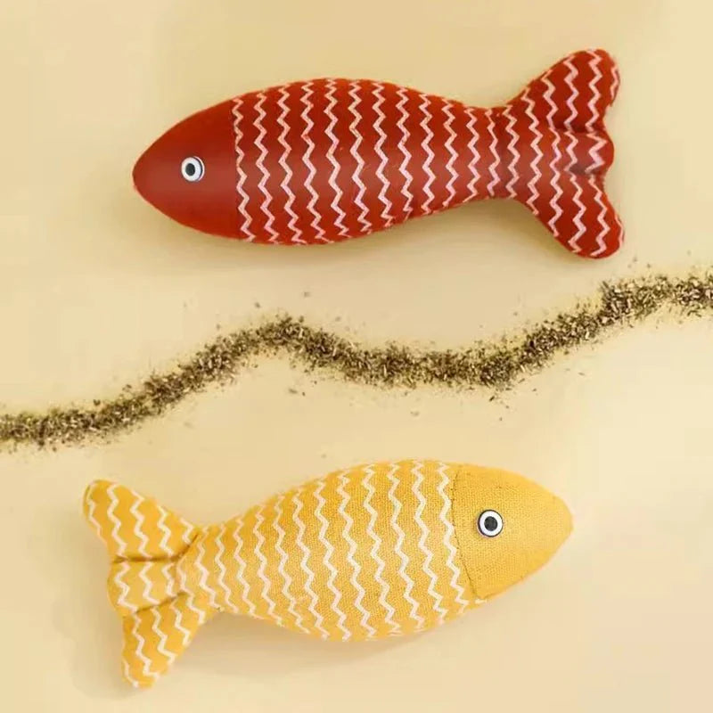 Jouet En Forme Poisson Herbe À Chat