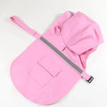 Poncho imperméable pour chien rose avec capuche et bande réfléchissante de Oscar et Plume