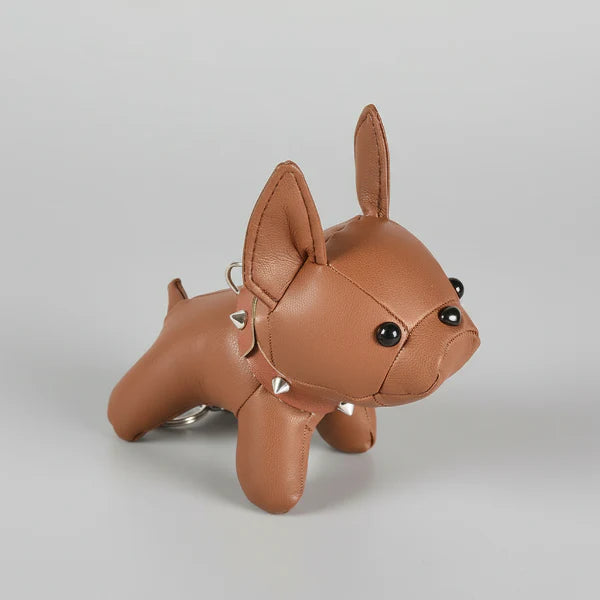 Porte-Clé Bouledogue Design - Accessoire Chic et Résistant