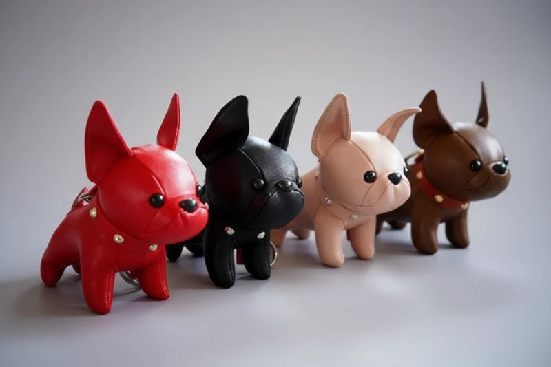 Porte-Clé Bouledogue Design - Accessoire Chic et Résistant