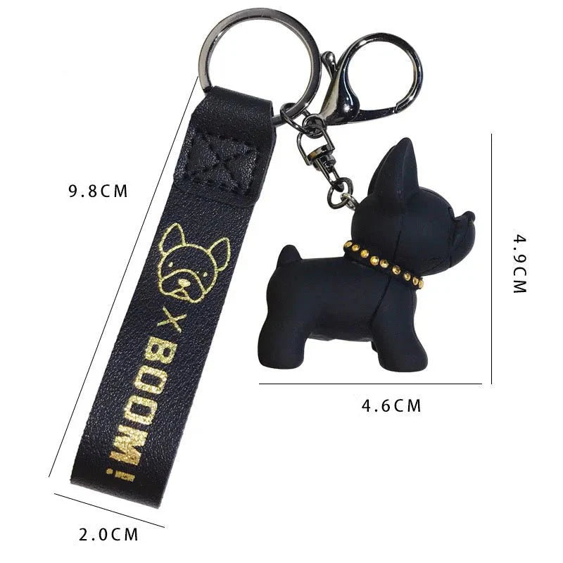 Porte-Clés Design En Forme De Bouledogue
