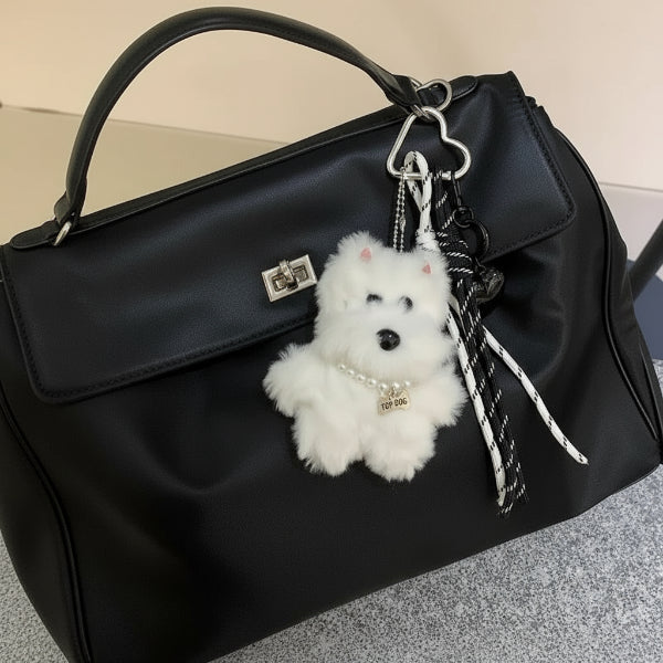 Porte-Clés Chien En Peluche Pour Sac