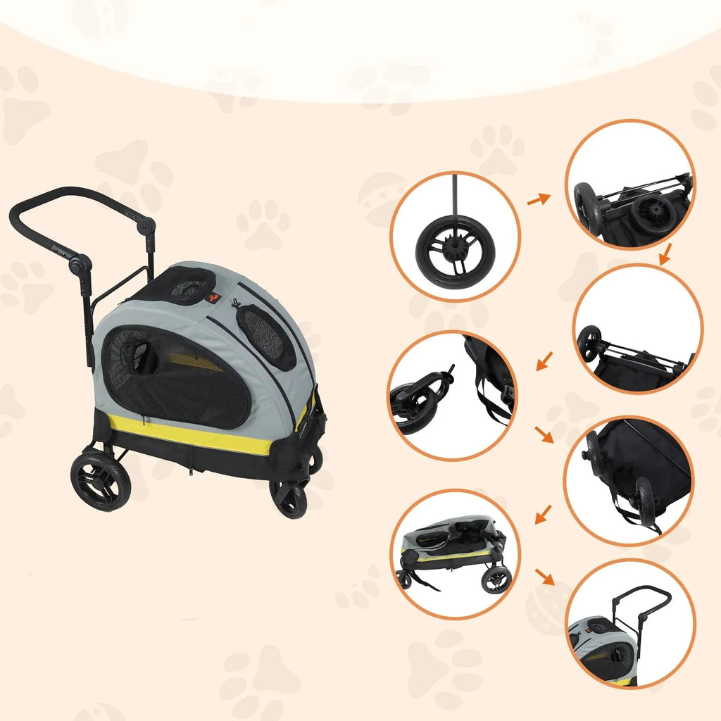 Poussette Pour Chien Modulable Résistante Et Design