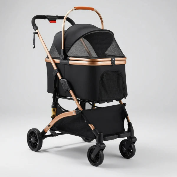 Poussette pour chien pliable - Transport chien et chat
