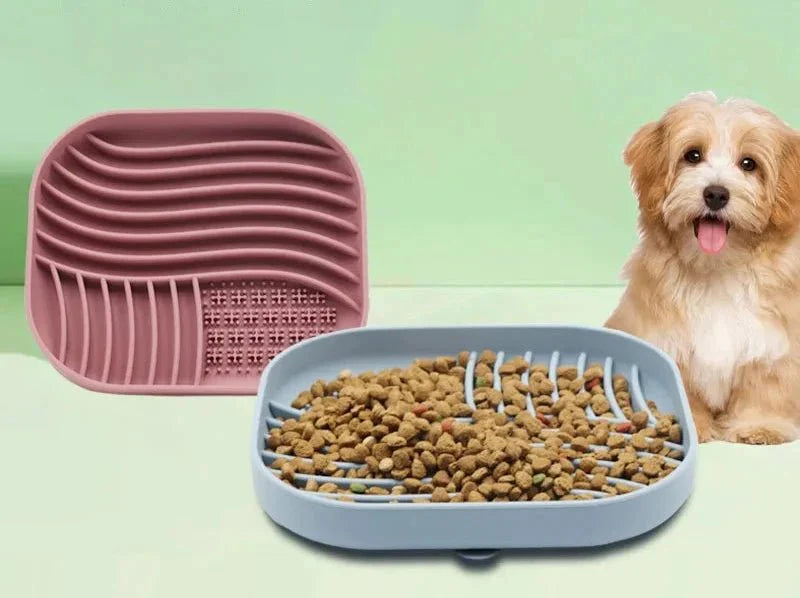 Gamelle Pour Chien Et Chat En Silicone Anti-Glouton