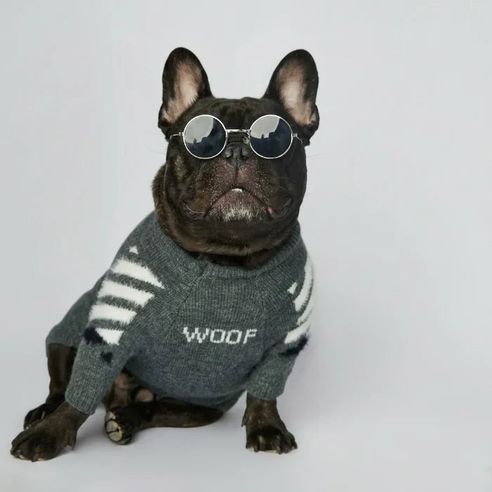 Pull Chaud Pour Chien Avec Motif Os