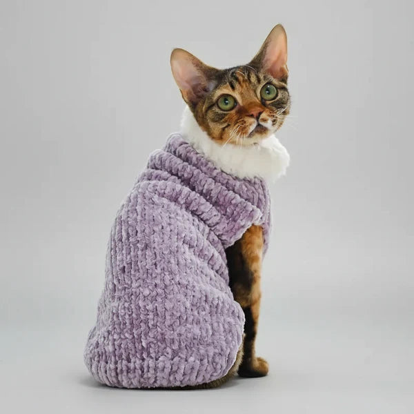 Pull Col Roulé Confortable Pour Chat