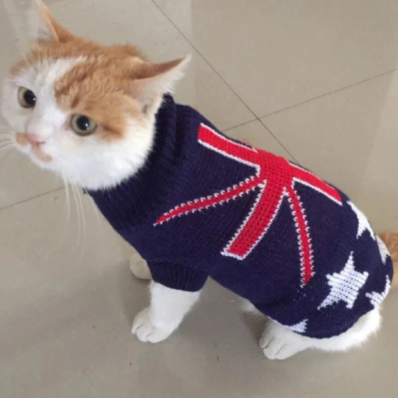 Pull Drapeaux pour Chat