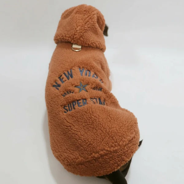 Pull Polaire Capuche Pour Chien Teckel