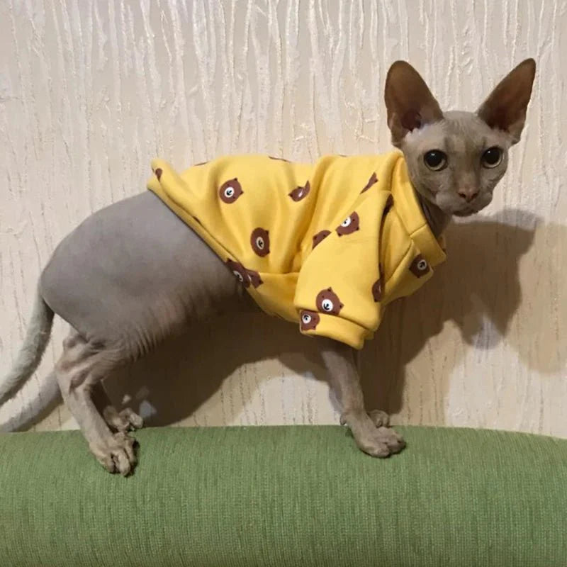 Pull pour Chat Jaune