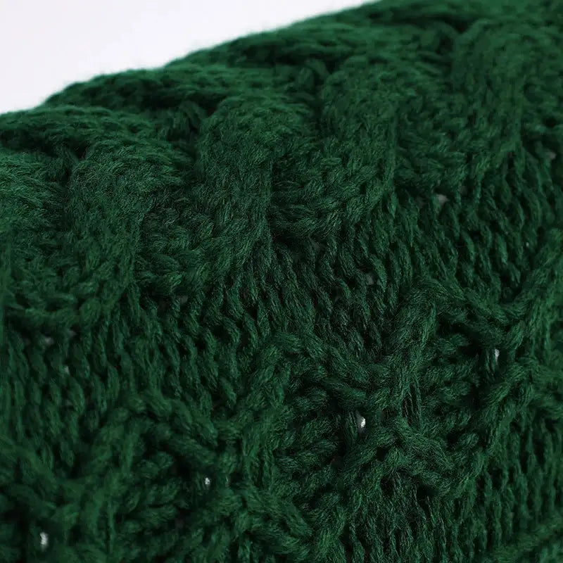 Pull Tricot Torsadé Col Roulé Pour Lévrier Et Whippet