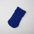 Pull pour petit chien bleu marine en maille torsadée avec col roulé confortable