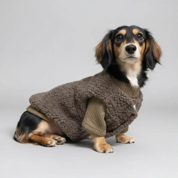 Pull pour Teckel Oscar & Plume : chaleur polaire stylée pour l’hiver en balade